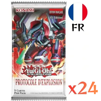YU-GI-OH! - Boite de 24 Boosters Protocole d'Explosion (FR) - Konami