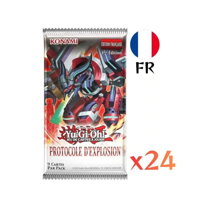 YU-GI-OH! - Boite de 24 Boosters Protocole d'Explosion (FR) - Konami YU-GI-OH! - Boite de 24 Boosters Protocole d'Explosion (FR) - Konami