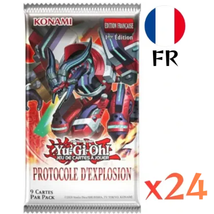 YU-GI-OH! - Boite de 24 Boosters Protocole d'Explosion (FR) - Konami